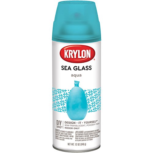 Krylon K09057007 Sea Glass Spray Paint, Aqua, 12 Ounce