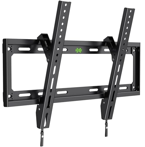 USX Mount UL Listed TV Mount Low Profile for Most 26-60' Flat Screen LED, LCD, Curved TVs, TV Wall Mount Bracket Tilt VESA 400x400mm- Up to 99lbs, Quick Lock and Release to Mounts on 12' 16' Stud