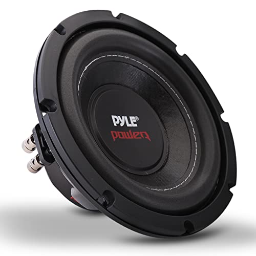 Pyle Car Subwoofer Audio Speaker - 8in Non-Pressed Paper Cone, Black Plastic Basket, Dual Voice Coil 4 Ohm Impedance, 800 Watt Power and Foam Surround for Vehicle Stereo Sound System - PLPW8D