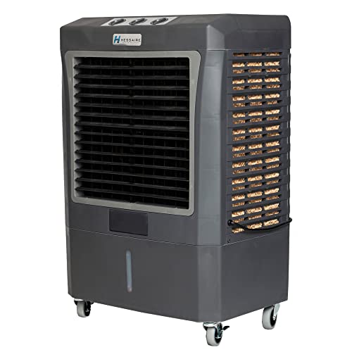 Hessaire MC37M Indoor or Outdoor Portable Oscillating Evaporative Swamp Air Cooler for 950 Square Feet of Space with Water Reservoir
