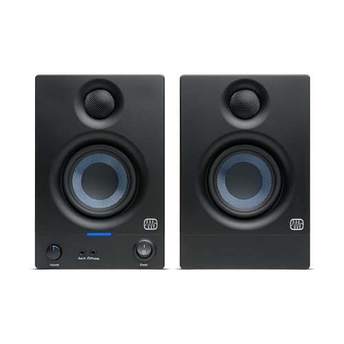 PreSonus Eris 3.5 Studio Monitors, Pair — Powered, Active Monitor Speakers for Near Field Music Production, Desktop Computer, Hi-Fi Audio