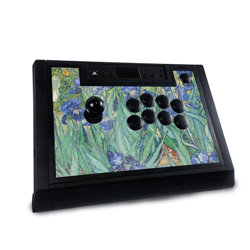 Glossy Glitter Gaming Skin Compatible with Hori Fighting Stick Alpha (PS5, PS4, PC) - Irises - Premium 3M Vinyl Protective Wrap Decal Cover - Easy to Apply | Crafted in The USA by MightySkins