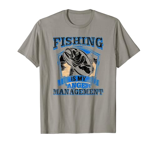Fun Fishing is my Anger Management Shirt Fishermen Therapy