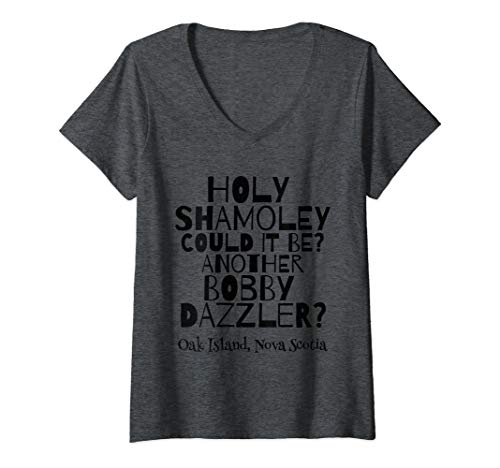 Womens Curse of Oak Island Holy Shamoley Bobby Dazzler V-Neck T-Shirt