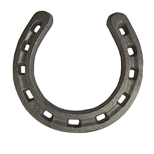 D-Doner Cast Iron Horseshoe Wall Decor, Medium Horseshoe Sturdy Cast Iron for Indoor Or Outdoor