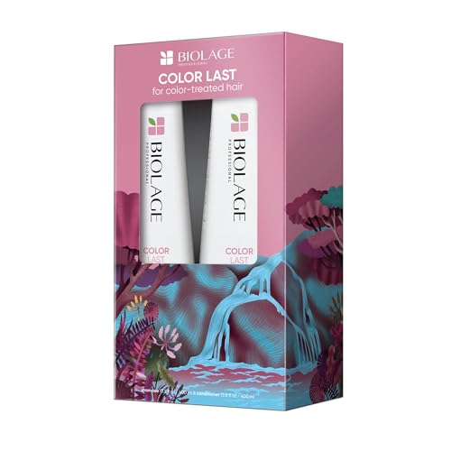 Biolage Color Last Shampoo & Conditioner Set | Helps Protect Hair & Maintain Vibrant Color | For Color-Treated Hair | Paraben & Silicone-Free | Vegan