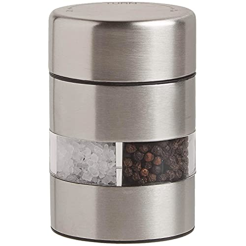 Olde Thompson Since 1944 Olde Thompson 4' Stainless Steel Pepper Salt Mill 2-in-1 Combo-5080-00, 4-inch, Silver