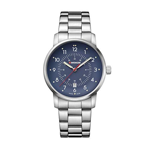 Wenger Men's Analogue Quartz Watch with Stainless Steel Strap 01.1641.118