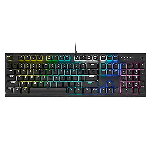 Corsair K60 RGB Pro Mechanical Gaming Keyboard - CHERRY Mechanical Keyswitches - Durable AluminumFrame - Customizable Per-Key RGB Backlighting (Renewed)