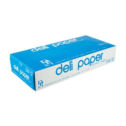 Durable Packaging 12' X 10 3/4' Interfolded Wrap Deli Paper Sheets, 500 Wax Paper Sheets