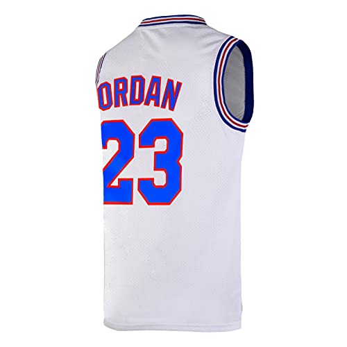 OTHERCRAZY Youth Basketball Jersey #23 Space Movie Jersey for Kids Shirts (White, X-Small)