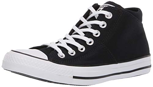 Converse Women's Chuck Taylor All Star Madison Mid Top Sneaker, Black/Black/White, 7.5 M US