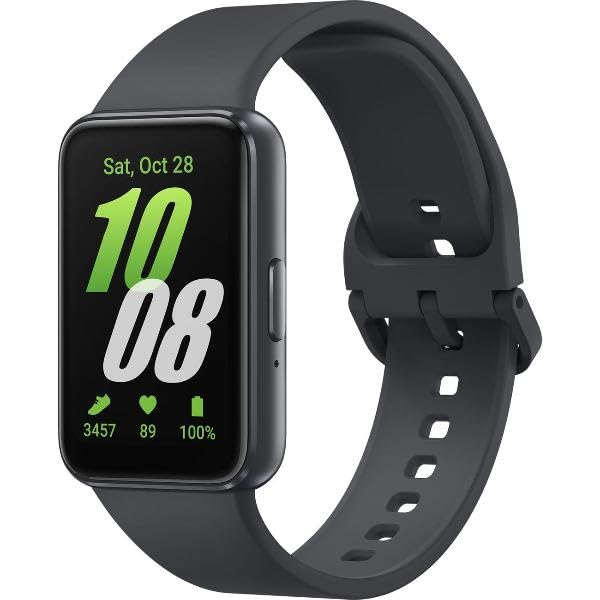 SAMSUNG Galaxy FIT 3 [2024] 1.6' AMOLED Display | 14 Days Battery Life | 100+ Watchfaces | 100+ Exercise Modes | International Model - (Black)