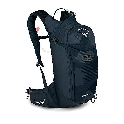 Osprey Siskin 12L Men's Biking Backpack with Hydraulics Reservoir, Slate Blue