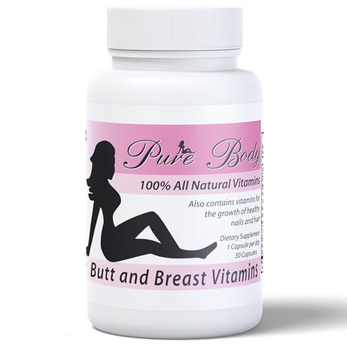 #1 Butt Enhancer and Breast Enhancer Vitamins – Butt Growth & Breast Enhancement Pills for Slim Waist, Bigger Butt & Bigger Breast – PureBody Vitamins All-in-1 BBL Pills for Fast Booty & Breast Growth