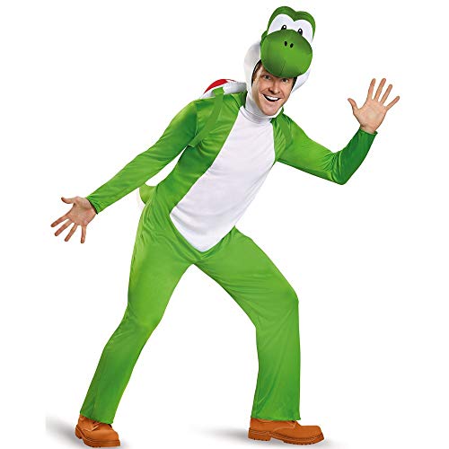 Disguise Men's Yoshi Deluxe Adult Costume, Green, X-Large