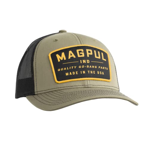 Magpul Standard Trucker Hat Snap Back Baseball Cap, One Size Fits Most, Go Bang Olive