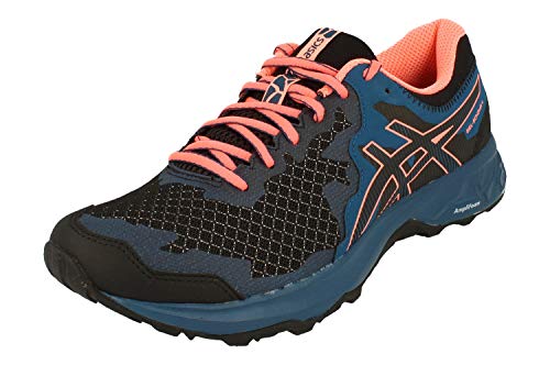 ASICS Gel-Sonoma 4 Womens Running Trainers 1012A160 Sneakers Shoes (UK 3 US 5 EU 35.5, Black Sun Coral 003)