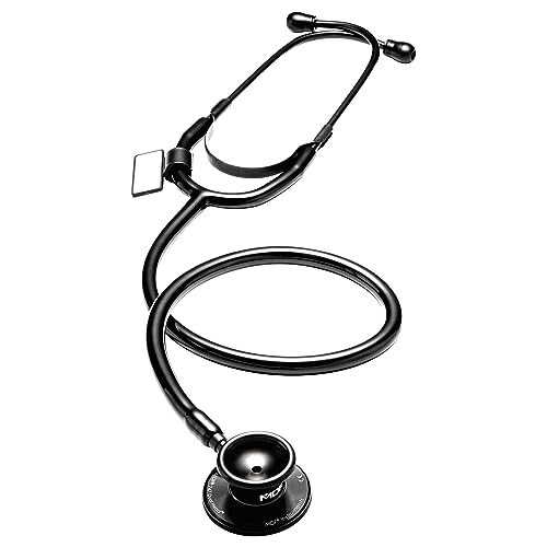 MDF Instruments, Dual Head Lightweight Stethoscope - All Black (MDF747-BO)