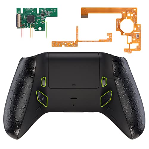eXtremeRate Textured Black Lofty Programable Remap & Trigger Stop Kit, Upgrade Boards & Redesigned Back Shell & Side Rails & Back Buttons & Trigger Lock for Xbox One S/X Controller Model 1708