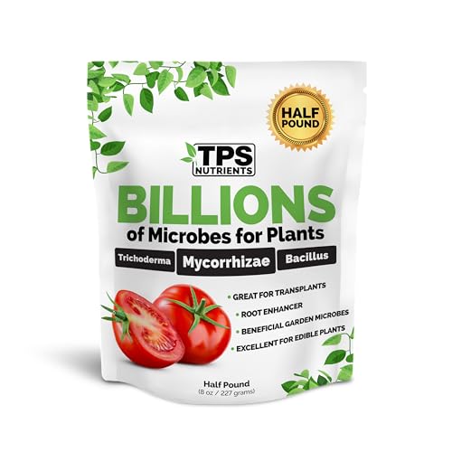 TPS Billions Concentrated Microbial Root Enhancer, 100% Water-Soluble with Mycorrhizae, Bacteria and Trichoderma, 8 oz (1/2 Pound)