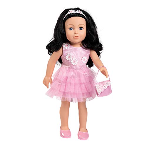 ADORA Amazon Exclusive - 18” Realistic Doll in Soft Vinyl, Huggable Body and Trendy Outfit for Unlimited Imaginative and Interactive Pretend Play - Amazing Girl Mia