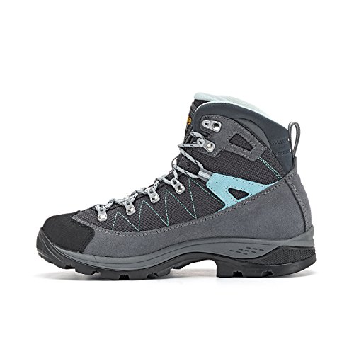 Asolo Women's High Rise Hiking Boots, Gris Grigio Gunmetal Bleu Pool A177, 8.5