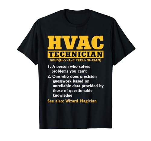 HVAC Technician Funny Definition Ac Repairman DAD HVAC Tech T-Shirt