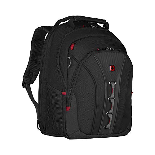 Wenger 600631 The Legacy Notebook Carrying Backpack, 16'', Black/Gray (WA-7329-14F00), one Size