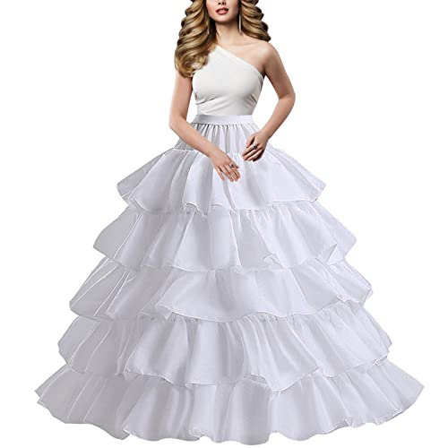dgdgbaby Hoop Skirt Crinoline Underskirt Petticoat for Women Ball Gown Bridal Tulle Underskirt for Wedding Dress