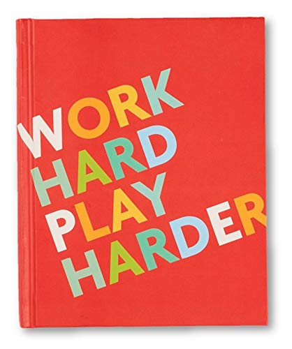 Fitlosophy fitspiration 'work hard play harder' Fitness Goal Tracker and Daily Gratitude Journal