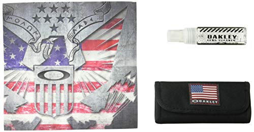 Oakley Lens Eyeglass Cleaning Kit, USA Flag, One Size