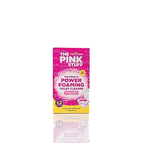 Stardrops - The Pink Stuff - The Miracle Power Foaming Toilet Cleaner - 2 Treatments - Self Activating Pink Foam