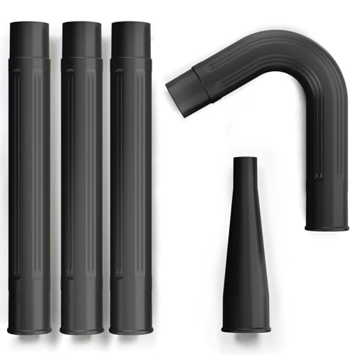 Sealegend 5-Piece Gutter Cleaning Kit Leaf Vacuum Attachment 2-1/2-inch Wet/Dry Shop Vac Accessories for Cleaning Gutter from The Ground Gutter Cleaning Tools with 3Pcs Extension Wands, Black