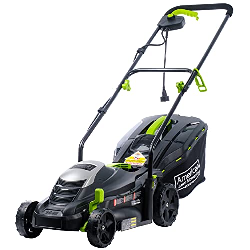 American Lawn Mower Company 50514 14' 11-Amp Corded Electric Lawn Mower, Black