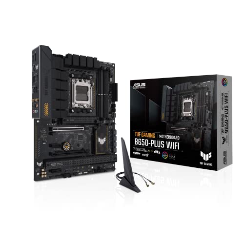 ASUS TUF Gaming B650-PLUS WiFi Socket AM5 (LGA 1718) Ryzen 7000 ATX Gaming Motherboard(14 Power Stages, PCIe 5.0 M.2 Support, DDR5 Memory, 2.5 Gb Ethernet, WiFi 6, USB4 Support and Aura Sync).