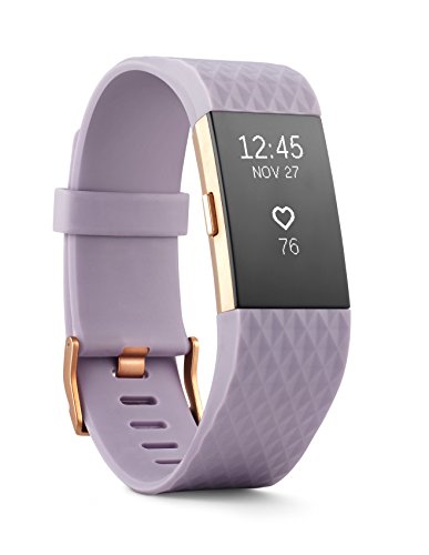 Fitbit Charge 2 Heart Rate + Fitness Wristband, Special Edition, Lavender Rose Gold, Large (US Version)