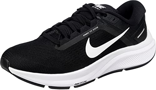 Nike Womens Air Zoom Structure 24 Running Trainers DA8570 Sneakers Shoes (UK 6 US 8.5 EU 40, Black White 001)