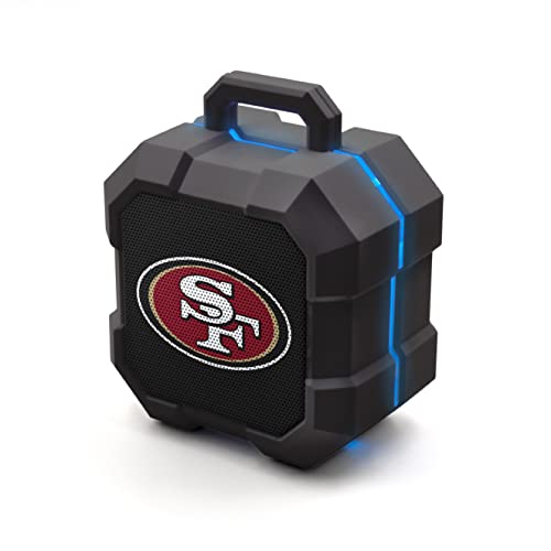 SOAR NFL Shockbox LED Wireless Bluetooth Speaker, San Francisco 49ers