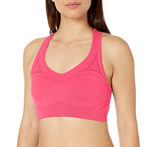 Hanes Seamless Racerback Moderate-Support Sports Bra with CoolDRI Moisture-Wicking