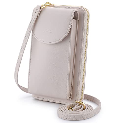 S-ZONE Small Crossbody Bags for Women Cell Phone Purse RFID Blocking Wallet Purses with Credit Card Slots