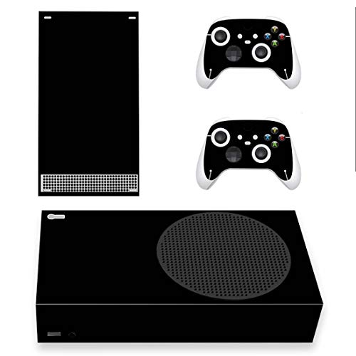 PlayVital Black Custom Vinyl Skins for Xbox Core Wireless Controller, Wrap Decal Cover Stickers for Xbox Series S Console Controller