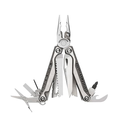 LEATHERMAN, Charge Plus TTI, 19-in-1 Premium, Versatile Multi-tool for Home, Outdoors, Auto Repairs, Everyday Carry (EDC), Stainless Steel