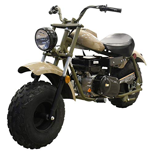 Massimo Motor Warrior200 196CC 6.5HP Engine Super Size Mini Moto Trail Bike MX Street for Kids and Adults Wide Tires Motorcycle Powersport CARB Approved (Quicksand)