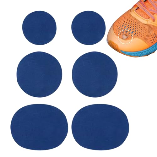 Shoe Patches, 6 Pieces/Pack Self-Adhesive Shoe Patch Vamp Repair Stickers Shoe Hole Repair Sneakers Leather Shoes Rim Stickers Repairment Patches of Shoe Heel Hole Shoe Heel Repair Patch