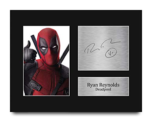 HWC Trading Ryan Reynolds Gift Printed Autograph Deadpool Gifts Print Photo Picture Display - US Letter Size