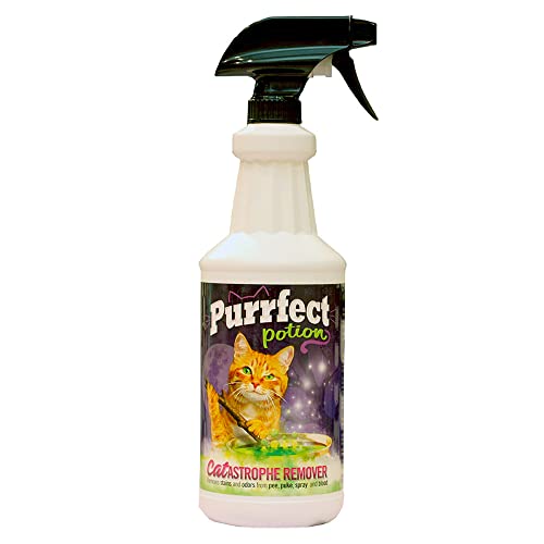 DAMASK HUT Purrfect Potion - CATastrophe Remover (32oz Spray Bottle)