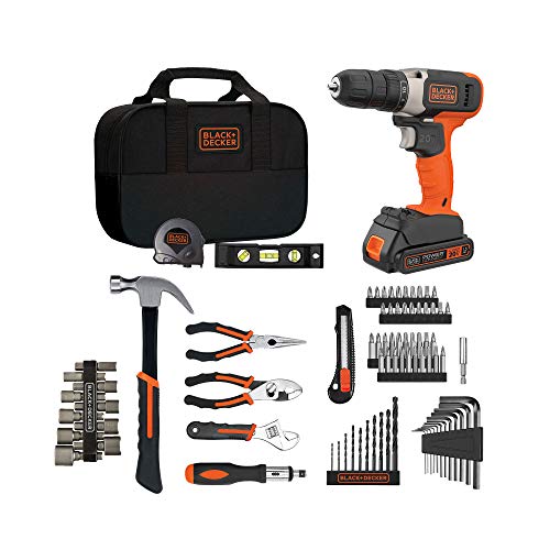 beyond by BLACK+DECKER Home Tool Kit with 20V MAX Drill/Driver, 83-Piece (BDPK70284C1AEV), BDPK70284C1AEV