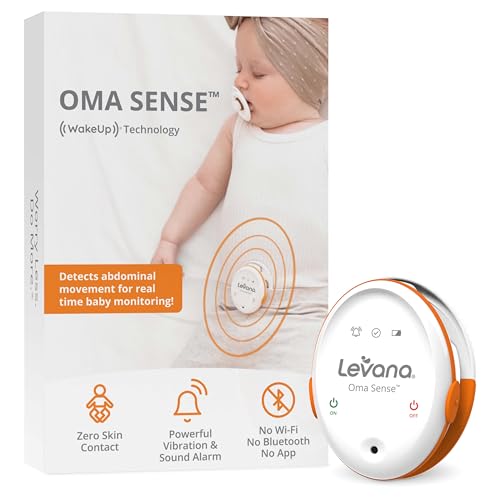 Levana Oma Sense Portable Baby Breathing Movement Monitor with Vibrations and Audible Alerts Designed to Stimulate Baby and Alert Parents