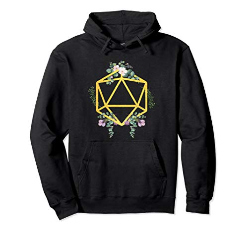 D20 Gaming Dice Game Set Polyhedral Board Gamers Gift Pullover Hoodie